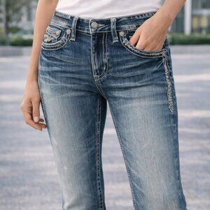 Rock Revival Women’s Embellished Bootcut Jeans – Size 31